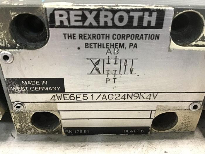 Used REXROTH Valve 4WE6E51/AG24N9K4V Used