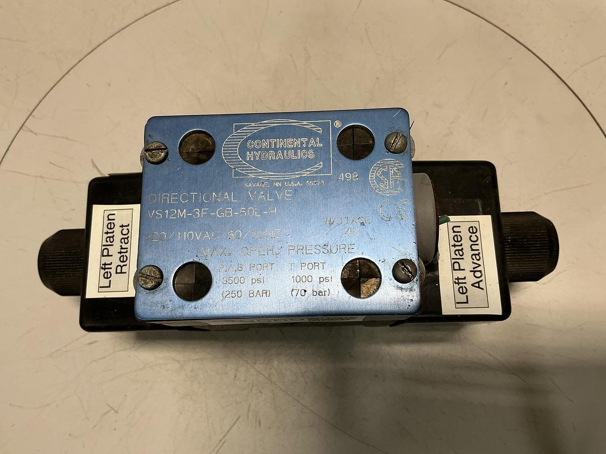 Used CONTINENTAL HYDRAULICS VS12M-3F-GB-60L-H