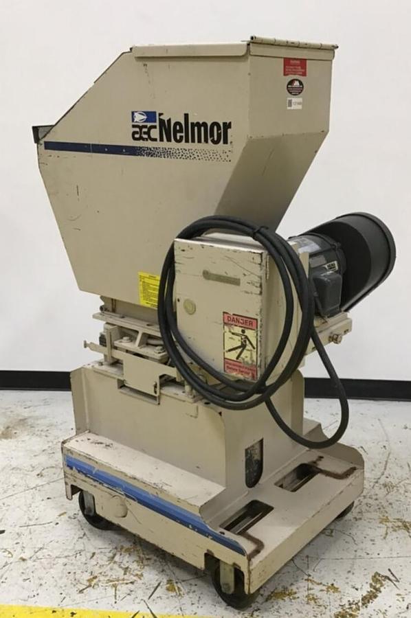 Used NELMOR 5 HP Grinder Granulator, G810FX, Used