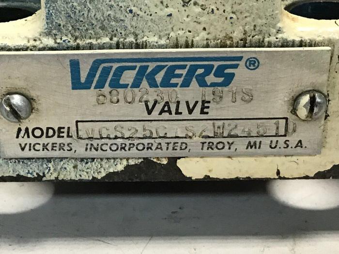 Used VICKERS Hydraulic Valve CVCS25C1S2W24510 #126853