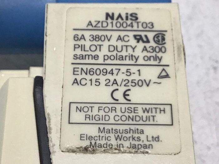 Used NAIS Rolled Arm Limit Switch AZD1004T03 #122065