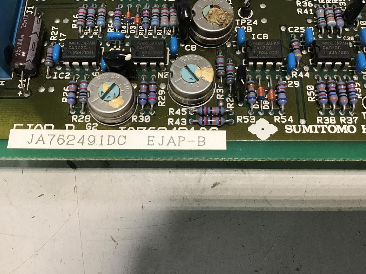 Used SUMITOMO JA762491DC CIRCUIT BOARD USED #139550