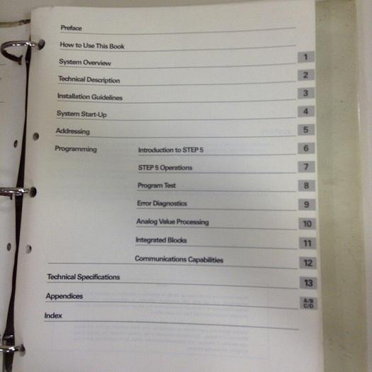 Used SIEMENS Simatic S5 Manual 6ES5 998-0UF22 #70731