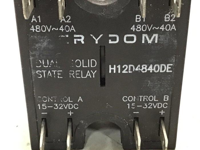Used CRYDOM Dual Solid State Relay H12D4840DE #122509