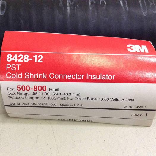 3M Cold Shrink Connector Insulator 8428-12 NEW