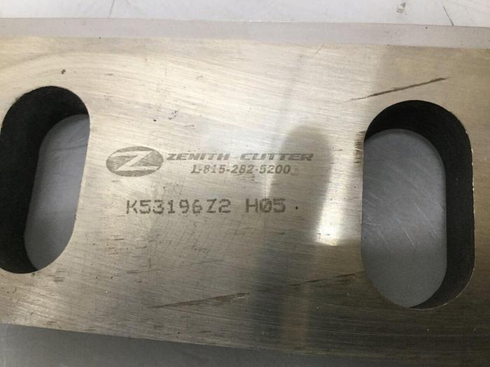 Used ZENITH CUTTER Granulator Knife / Blade K53196Z2 H05 #106769