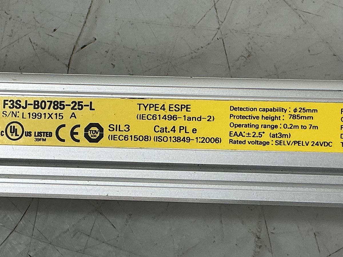 Used OMRON F3SJ-B0785-25-L