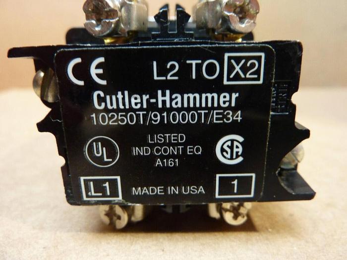 Used CUTLER HAMMER Indicator Light 10250T-AMBER #38315