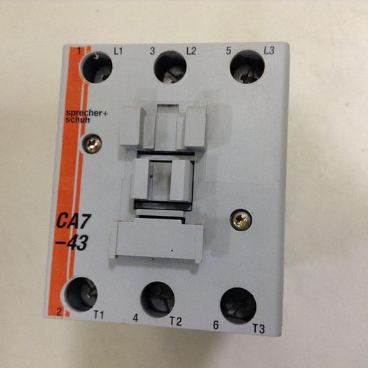 Used SPRECHER & SCHUH Contactor CA7043C-00 #84578