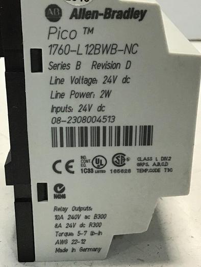 Used ALLEN BRADLEY Programming Control 1760-L12BWB-NC #118754