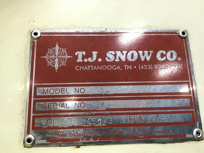 Used TJ SNOW COMP 3 Ton Air Cooled Chiller 300AC Used