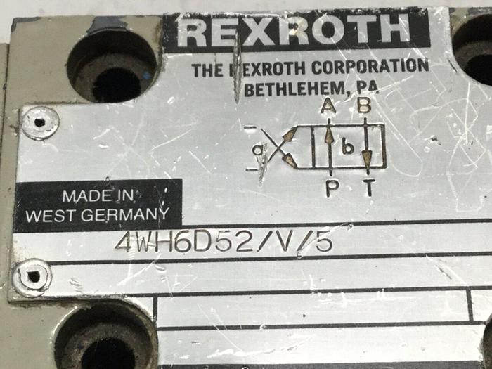 Used REXROTH Valve 4WH6D52V5 #109929