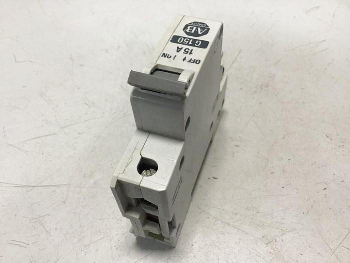 Used ALLEN BRADLEY 15 Amp Circuit Breaker 1492-CB1/G150 SER A #119630