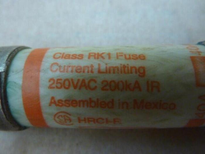 Used FERRAZ SHAWMUT 40 Amp Fuse A2K40R #26806