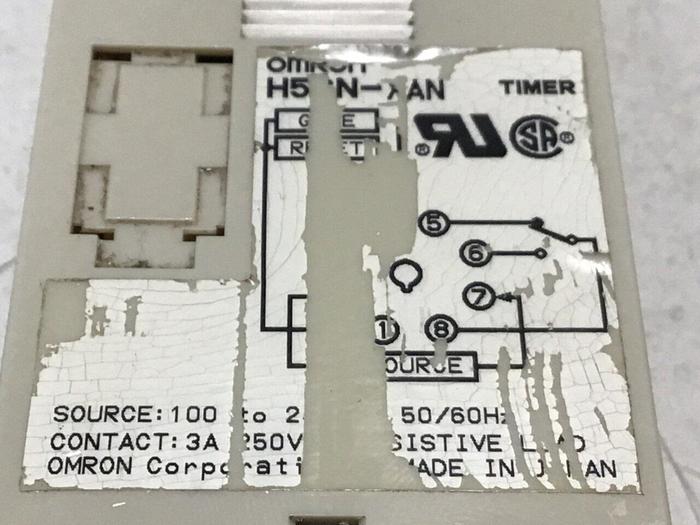 Used OMRON Timer H5CN-XAN #124252