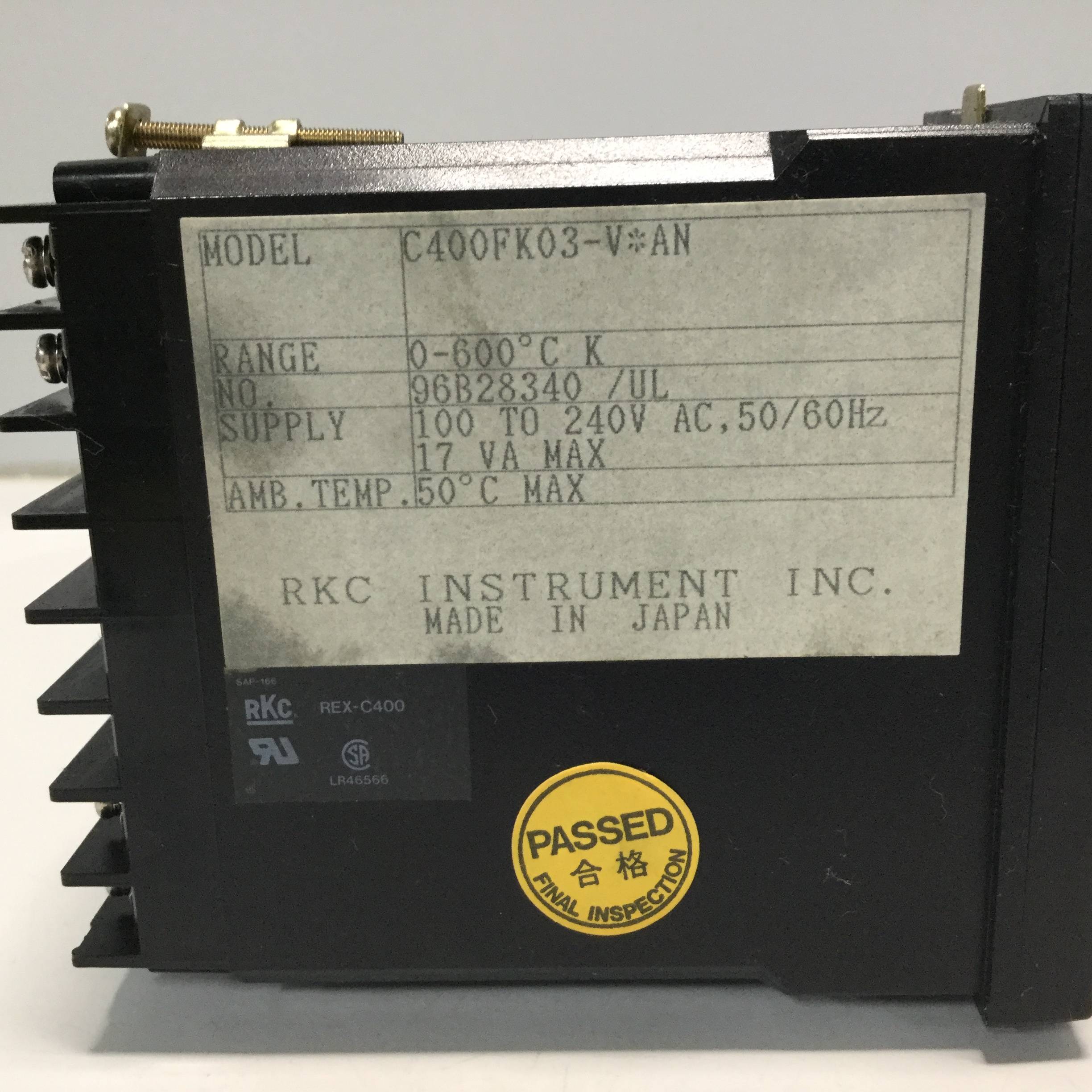 Used RKC Temperature Control REX-C400FK03VAN USED