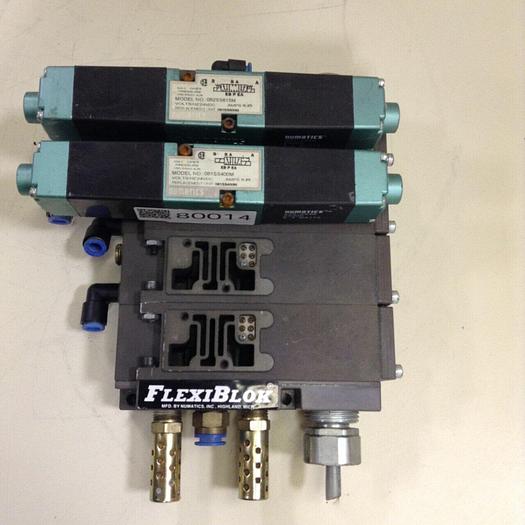 Used NUMATICS Control Block w/ Valves 082SS615M #80014