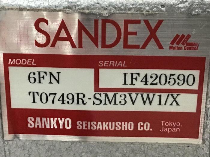 Used SANDEX Indexing Drive 6FNT0732R-SM3VW1/X #119943