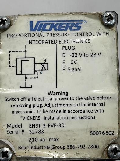 Used VICKERS EHST-3-FVF-30