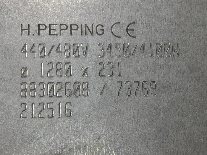 Used H PEPPING 3450/4100 Watt Heater Band 88302608 HP #111154