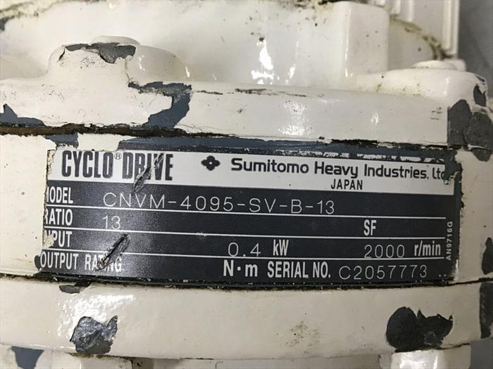 Used SUMITOMO AC Servo Motor w/ Cyclo Drive FS263MTCT16 #120385