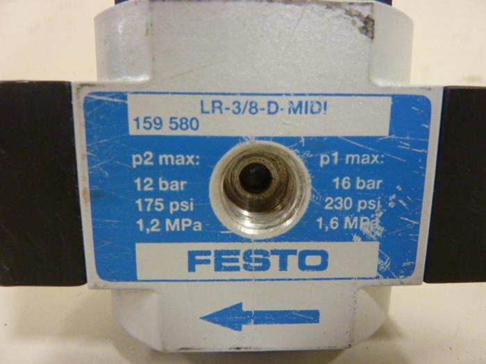 Used FESTO Pressure Regulator LR-3/8-D-MIDI #54398