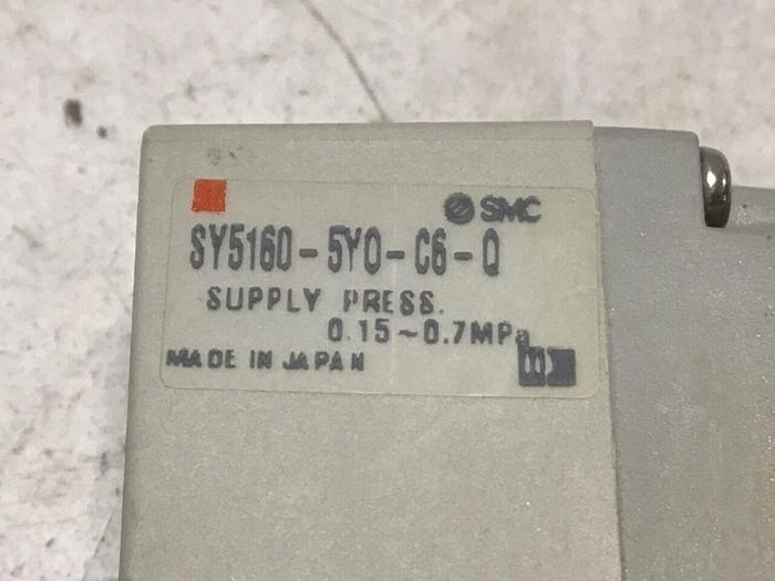 Used SMC Solenoid Valve SY5160-5Y0-C6-0 #124198