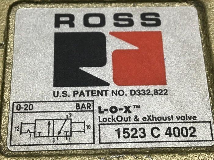 Used ROSS Lock-Out And Exhaust Valve 1523 C 4002 #112780