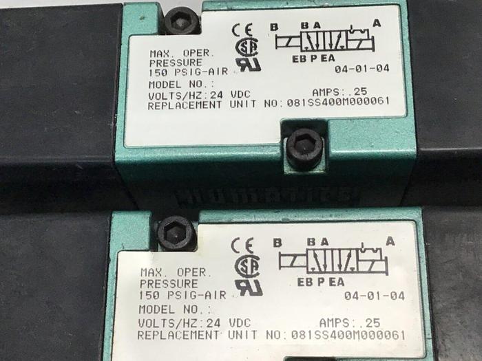 Used NUMATICS Control Block w/ Valves 081SS400M000061 #130804