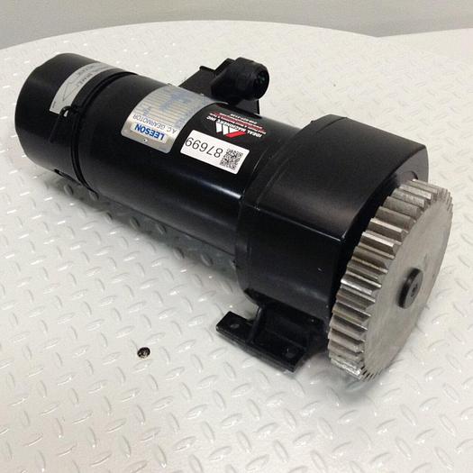 Used LEESON ELECTRIC CO .5/.17 HP AC Gear Motor C4T412FZ1A #87699