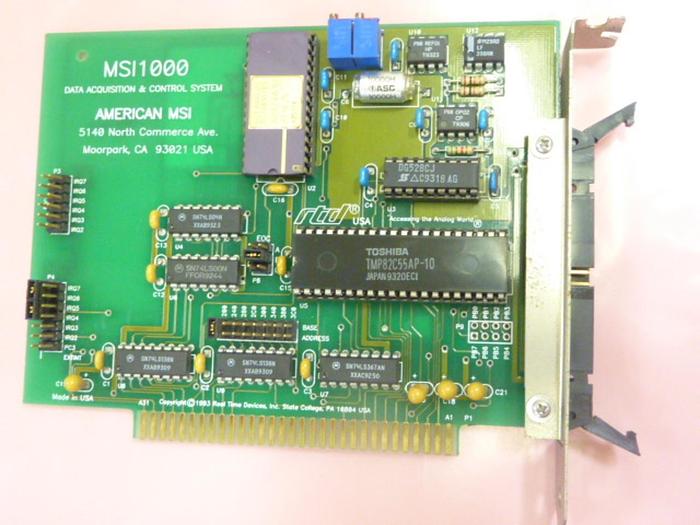 Used AMERICAN MSI Circuit Board MSI1000 #43791