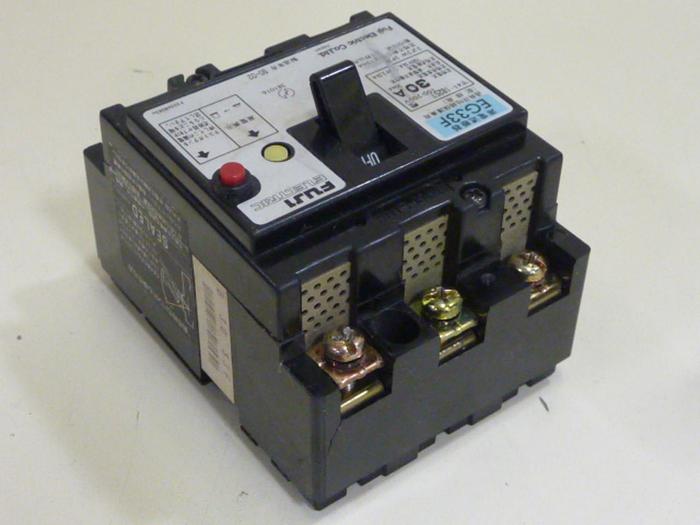 Used FUJI ELECTRIC 30 Amp Circuit Breaker EG33F-30 #66968