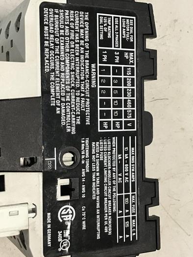 Used MOELLER Motor Circuit Breaker PKZM0-16 #128859