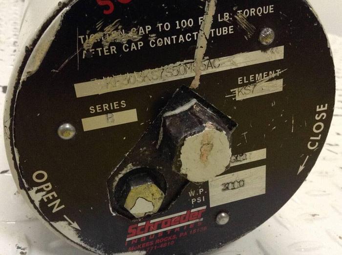 Used SCHROEDER Line Filter KF303KS7S50MS5AC #89239