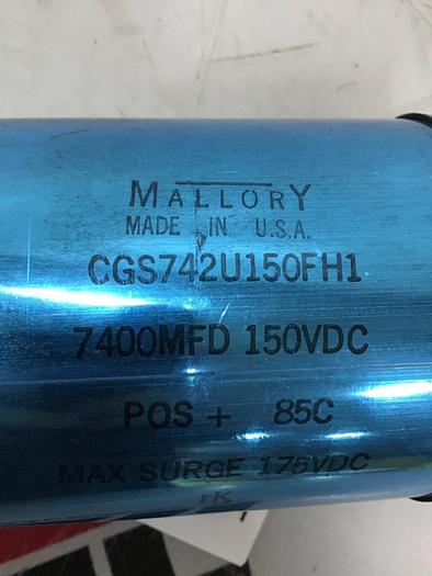 Used MALLORY Capacitor CGS742U150FH1 #119111