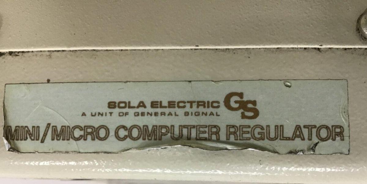 Used SOLA ELECTRIC Transformer Regulator 63-23-125-4 USED