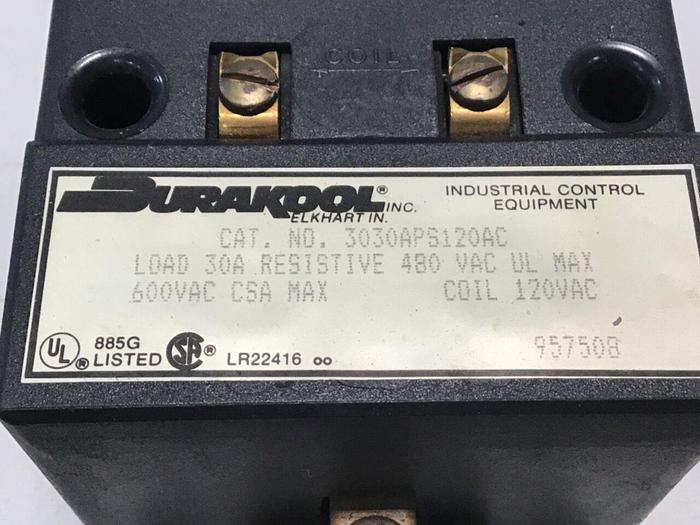 Used DURAKOOL Relay 3030APS120AC Used