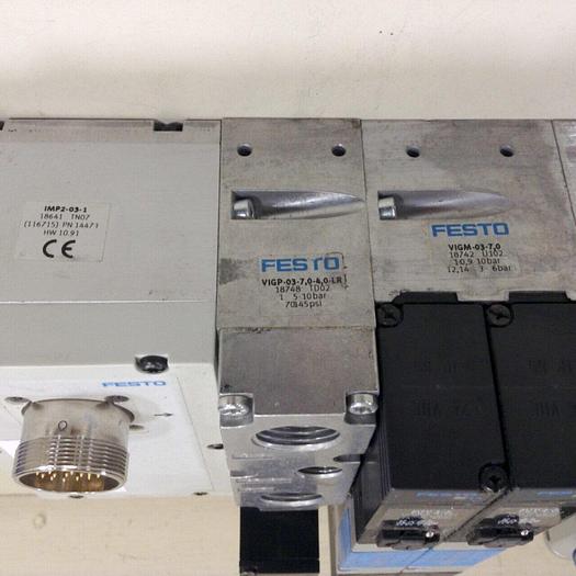Used FESTO Control Block w/ Valves VIMP-03-B #71359