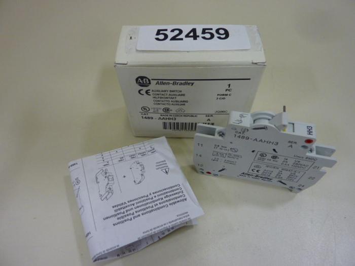 ALLEN BRADLEY Contact Switch 1489-AAHH3 SER A #52459