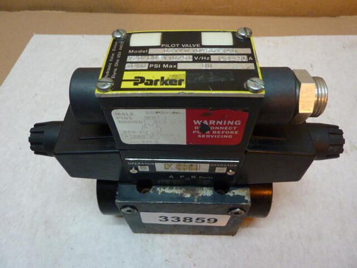 Used PARKER Pilot Valve D31VW1C456VY40 #33859