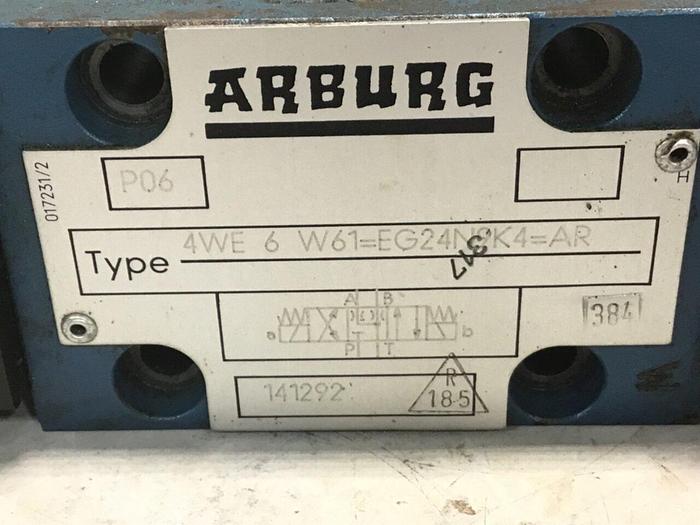 Used ARBURG Valve 4WE6W61-EG24N9K4-AR #137757