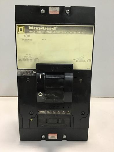 Used SQUARE D 400 Amp Circuit Breaker LAL3640035M Used
