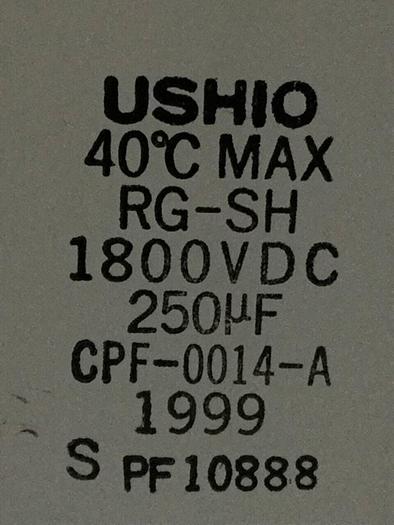 Used USHIO Capacitor RG-SH CPF-0014-A #99705