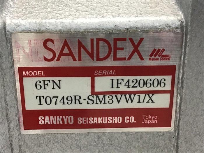 Used SANDEX Indexing Drive 6FNT0732R-SM3VW1/X #119941