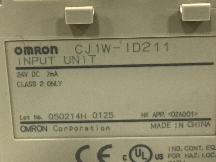 Used OMRON 16 pt Input Module CJ1W-ID211 #129278