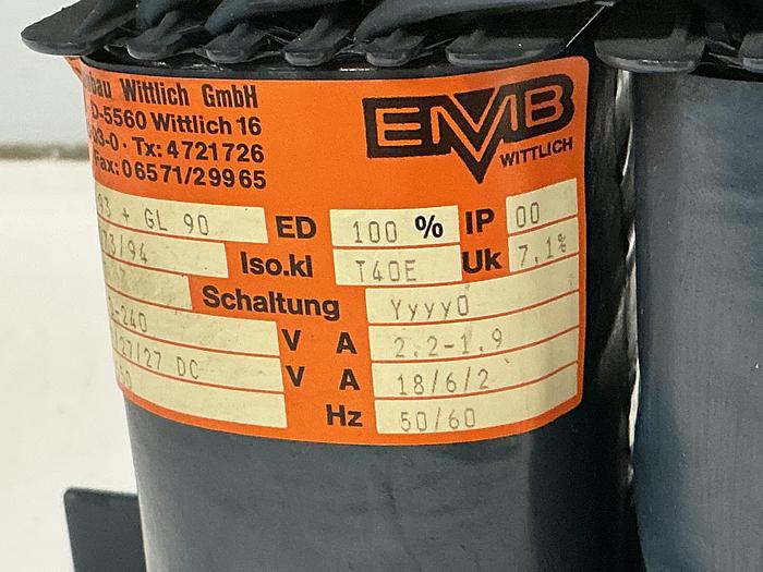 Used EMB WITTLICH PU 93+GL 90