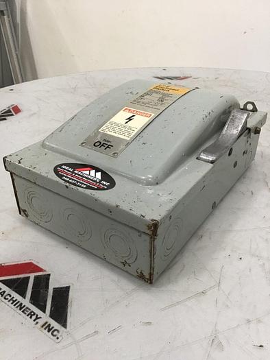 Used SIEMENS 30 Amp ITE Heavy Duty Vacu-Break F-351 #127054