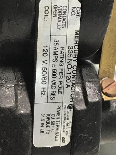 Used MDI Contactor 335NO-120A #129412