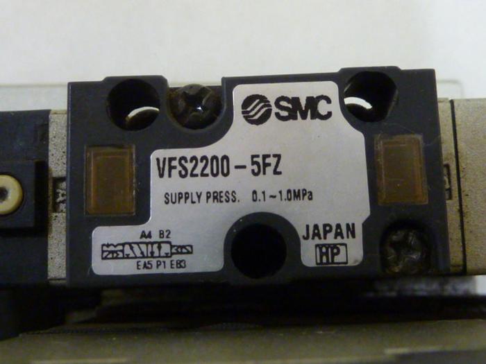 Used SMC Control Block w/ Valves NFVS2600-5FZ #60120