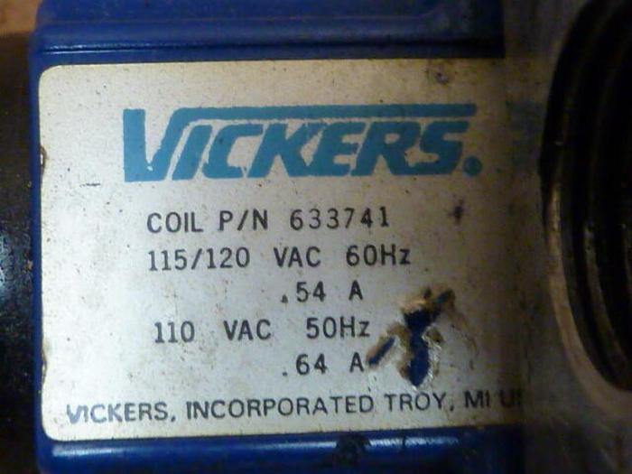Used VICKERS Directional Valve DG4V-3-0B-M-W-B-40 #30330